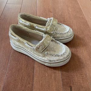 Sperry Canvas Boat Shoes Toddler Girl Size 6